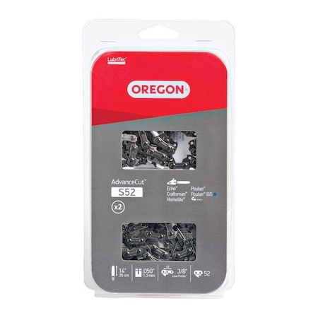 Oregon Oregon AdvanceCut S52T 14 in. Chainsaw Chain 52 links S52T